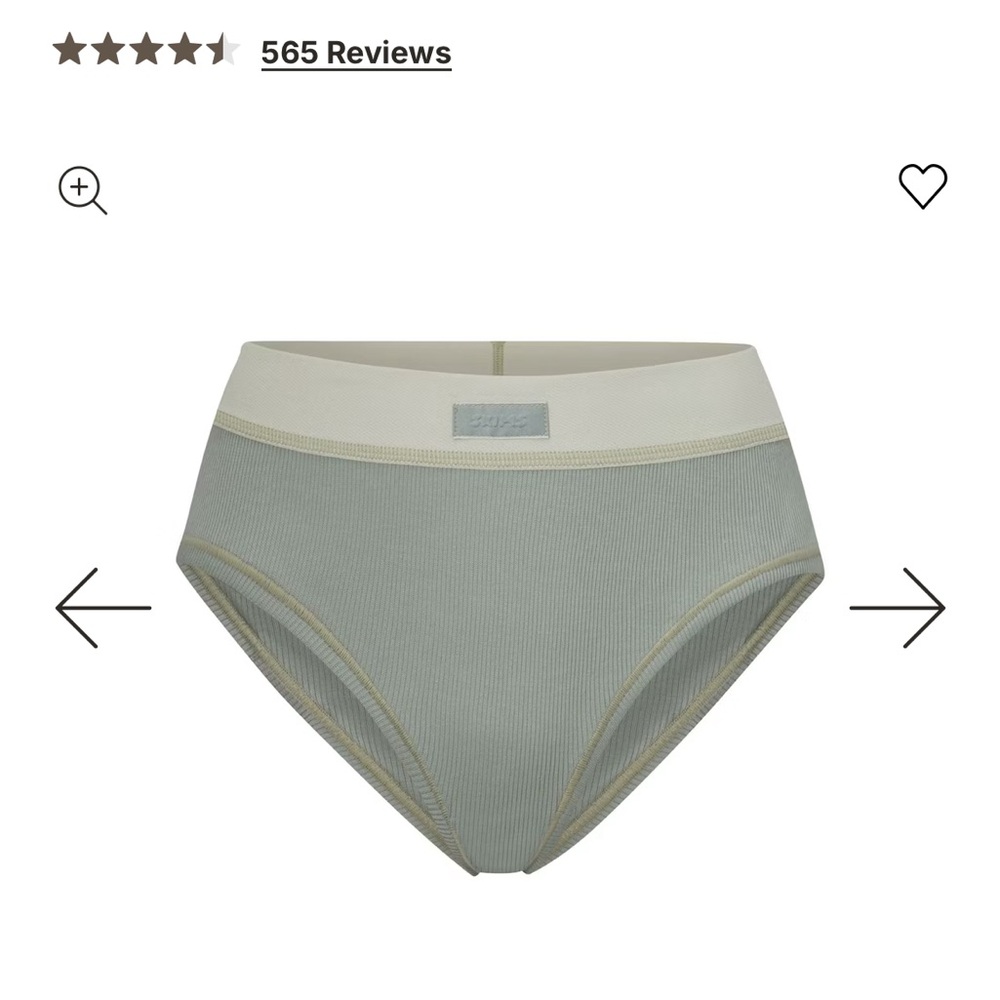 Skims Cotton Rib Brief - mineral